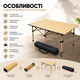 Раскладной столик для пикника на четверых, 120×60 см - изображение 4