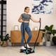 Степпер поворотный с ручками и эспандерами HS-45s Slim твист - степпер с шагомером до 100 кг Черный с синим - изображение 3