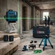 Лазерный уровень Domotec 4D 16 линий 360° с ЖК дисплеем, зеленым лучом, самовыравниванием, штативом и кейсом - изображение 5