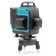 Лазерный уровень Domotec 4D 16 линий 360° с ЖК дисплеем, зеленым лучом, самовыравниванием, штативом и кейсом - изображение 9