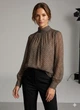 Блуза H&M 38 Черный 0768465_кружочки - зображення 1
