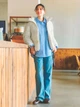 Рубашка хлопковая оверсайз женская Uniqlo 200584485 L Голубая (1159864404) - изображение 5