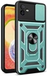 Протиударний чохол Armor Ring + захиcт камери для Samsung Galaxy A07 (A075) case Simon зелений - зображення 1