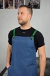 Фартук бармена, официанта Vsetex Muffin Jeans Джинс Красние ремни - изображение 11