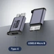 Адаптер переходник Micro B к Type-C USB 3.0 для внешнего диска HDD - изображение 1