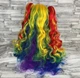 Перука little pony карнавальна rainbow dash веселка деш із двома хвостами 70 см Веселка Деш (8949) - зображення 3