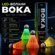 LED-волани для бадмінтону BOKA 4 шт світні пластикові для гри у темряві - зображення 1