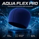 Шапочка для плавання текстильна AQUA FLEX PRO еластична м’яка для басейну синя - зображення 1