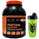 Протеїн для росту м'язів BioLine Nutrition 80% 2 кг Банка Карамель + Шейкер -50% - зображення 1