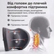Набір автомобільних подушок у машину для подорожей з ефектом пам'яті під голову та під спину підтримка попереку в авто темний чорний (1005) - зображення 5