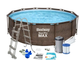 Каркасный бассейн 366x100 см с насосом и лестницей для дачи ротанг Bestway KT3563 - изображение 4