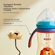 Бутылочка Rikang N1062 с трубочкой Gravity Ball 300 мл PPSU желтая (RK-N1062) - изображение 5