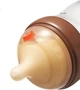 Соска для бутылочки Shixi Imitation Breast 9 месяцев+ Силикон Бежевая - изображение 1