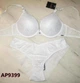 Комплект белья бюстгальтер push-up и бразилианы 9399 Balaloum белый 75B/M - изображение 2