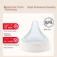 Соска для бутылочки NUK PM PerfectMatch антиколиковая силиконовая Size 0 2 шт - изображение 2