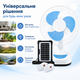 Вентилятор настольный 4в1 Sonalas 12" 4500 mAh на солнечной батарее с двумя лампами и функцией Powerbank - изображение 2