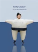 Надувной костюм Сумо RESTEQ — костюм борца Sumo для взрослых (рост 150–200 см), карнавальный прикольный костюм с вентилятором для - изображение 4
