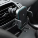 Автотримач для телефона з бездротовою зарядкою Proove Triple Clamp Pro 15W Black (479200092) - зображення 2