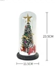 Светящаяся рождественская елка в колбе christmas decor со звездой и LED подсветкой 23.5 см на батарейках - изображение 4