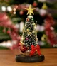Светящаяся рождественская елка в колбе christmas decor со звездой и LED подсветкой 23.5 см на батарейках - изображение 7