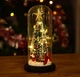 Светящаяся рождественская елка в колбе christmas decor со звездой и LED подсветкой 23.5 см на батарейках - изображение 8