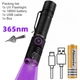 Ультрафиолетовый фонарик - детектор AloneFire SV85, 365nm, 5W с зумом / линзой / аккумулятором 18650 и кабелем T-C - изображение 2