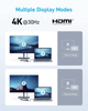 USB-хаб Anker 332 USB-C Hub 5-in-1, PD in 100W, 4K HDMI, 2xUSB-A, USB-C 5Gbps Black (A8355H11) - зображення 6