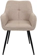 Комплект крісел AMF Ariel 81 x 55 x 59 см чорний/кремовий (box-2) (555873) - зображення 3