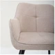 Комплект крісел AMF Ariel 81 x 55 x 59 см чорний/кремовий (box-2) (555873) - зображення 8