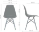 Набір стільців AMF Aster RL Wood 83 x 46 x 52 см бежевий пластик (box-4) (555877) - зображення 11