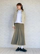 Юбка длинная летняя женская Uniqlo 99304766 S Зеленая (1159864381) - изображение 8