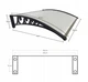 Навес козырек для двери, балкона из поликарбоната Metal-gum KlasK80x150 150 х 80 см Белый - изображение 7
