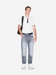 Поло длинное мужское Armani Exchange 63342007 2XL Белое (1159864616) - изображение 3