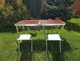 Стол раскладной со стульями в комплекте для кемпинга рыбалки в чемодане Folding table - изображение 11