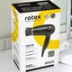 Фен ROTEX RFF-B Voyage Compact з концентратором 1200 Вт 2 швидкості складна ручка чорний (ZZI) - зображення 6