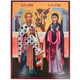 Икона Киприан и Иустиния на дереве 12х16 см - изображение 1