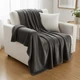 Покривало велюрове однотонне Comfort (графітове) 200х150 см - изображение 1
