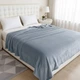 Покривало велюрове однотонне Comfort (блакитне) 200х150 см - изображение 4