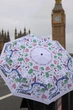 Зонт женский механический компактный облегченный FULTON L354-042328 Minilite-2 London Map белая - изображение 4