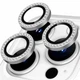 Защитное стекло на камеру iPhone 13 Pro / iPhone 13 Pro Max Diamond Lens серебристый с камешками (ЕС-2190I13PS) - изображение 1