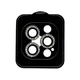 Защитное стекло на камеру iPhone 13 Pro / iPhone 13 Pro Max Diamond Lens серебристый с камешками (ЕС-2190I13PS) - изображение 2