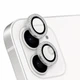 Защитное стекло на камеру iPhone 11 / iPhone 12 / iPhone 12 Mini Diamond Lens серебристый с камешками (ЕС-2190I11S) - изображение 1