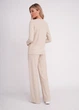 Женский комплект из ангоры Giulia SWAGGIT 5343/280 S, Beige, лонгслив и брюки, трикотажный, с узором, бежевый - изображение 2