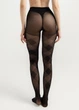 Жіночі фантазійні колготки з геометричним візерунком Giulia TWIST 40 (2) 3 Black-nero, 40 DEN, геометричний принт - зображення 4