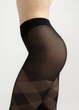Жіночі фантазійні колготки з геометричним візерунком Giulia TWIST 40 (2) 3 Black-nero, 40 DEN, геометричний принт - зображення 5