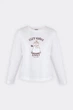 Жіночий бавовняний лонгслів із принтом Giulia EMBERLIGHT 7005/010 M White-milk print - зображення 4