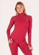 Женская водолазка в рубчик Giulia FLEX LONGSLEEVE POWER S/M Bordo-winterberry, эластичная водолазка из микрофибры - изображение 7