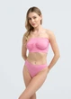 Жіночий безшовний топ з мікрофібри Giulia BANDO S/M Pink-rosa, топ бандо, без бретелей - зображення 10