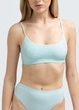 Безшовний топ в рубчик на тонких бретелях Giulia CAMI TOP RIB L/XL Green-mint - изображение 2