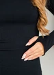Женская водолазка в рубчик Giulia FLEX LONGSLEEVE POWER L/XL Black, эластичный лонгслив - изображение 9